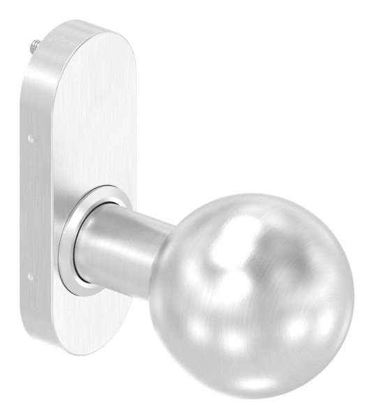 Lever handle straight with ball Ø 50 mm fixed V2A