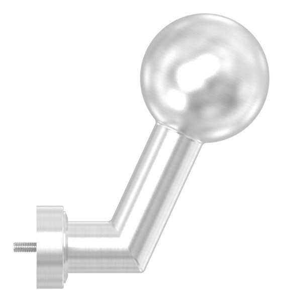 V2A lever handle cranked with ball Ø 50 mm fixed