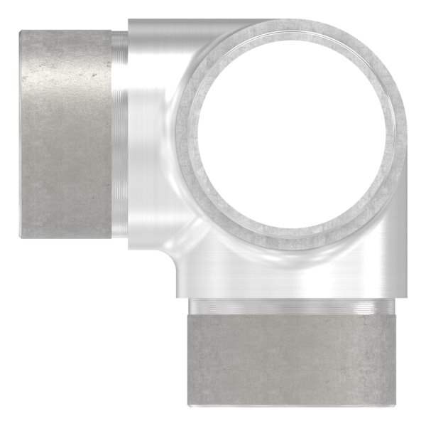Cross piece with different outlets, for tube Ø 42.4x2.0 mm V2A