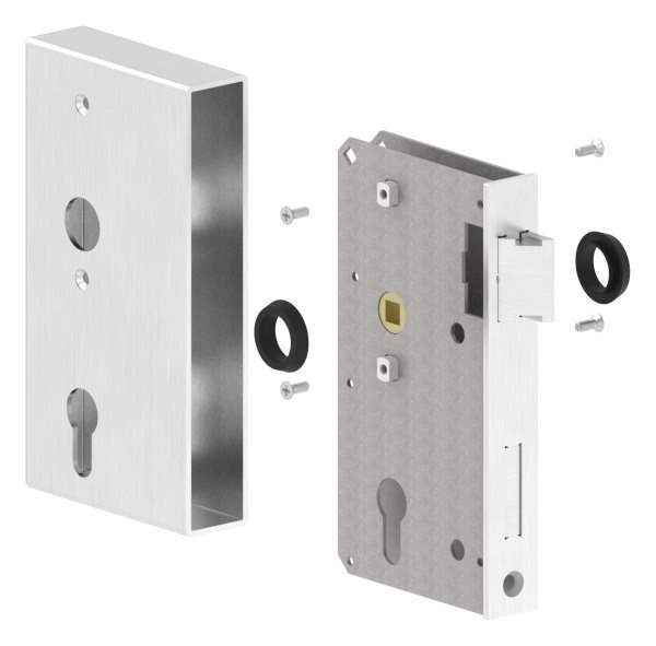 Lock case 30x94,5x173 mm V2A