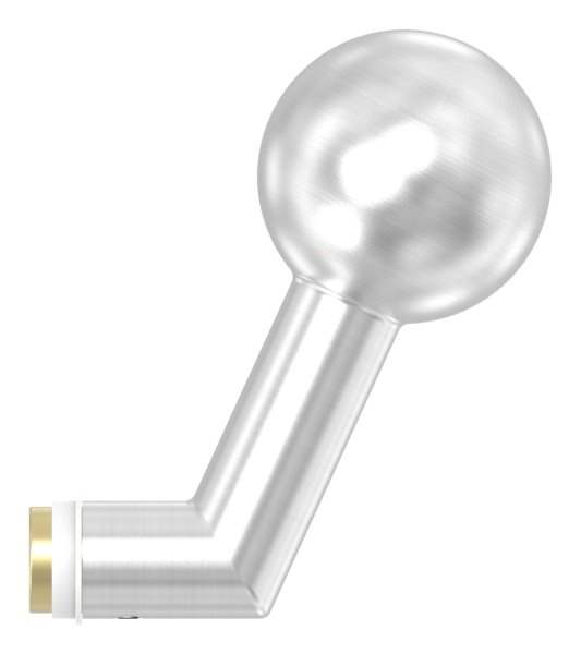 Doorknob V2A cranked with ball Ø 50 mm (rotatable)