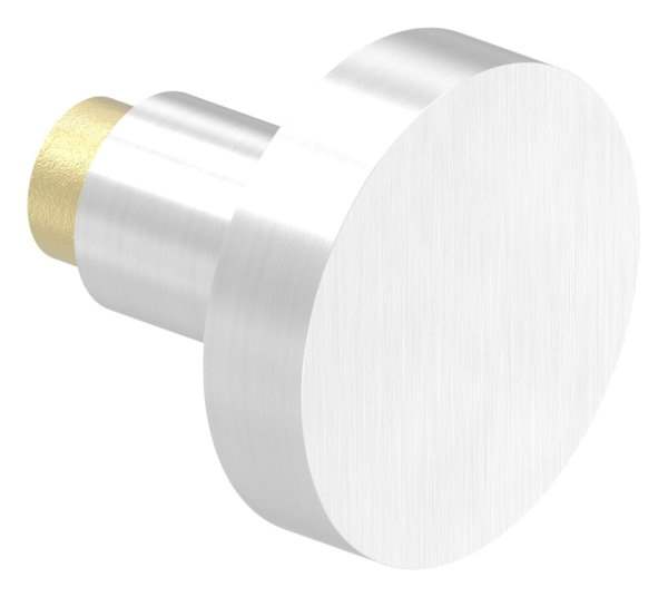 Doorknob V2A straight with disc Ø 55 mm