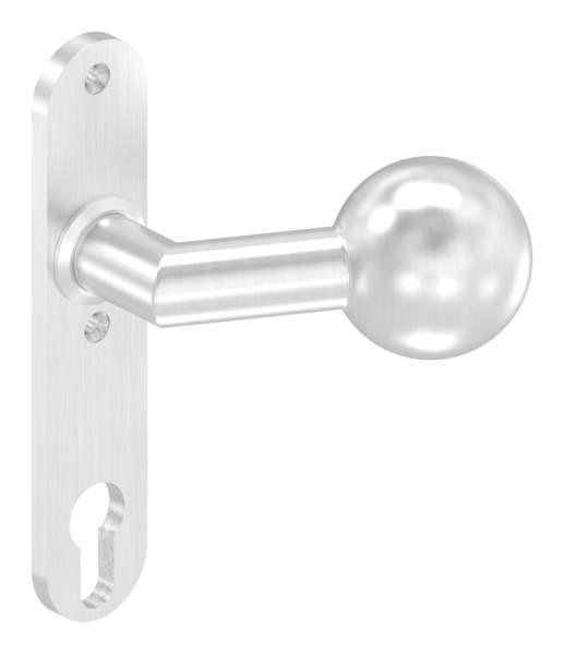 Lever handle with ball Ø 50 mm fixed V2A right and left usable