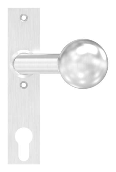 Lever handle V2A with ball Ø 50 mm fixed right