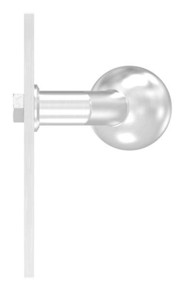 Lever handle V2A with ball Ø 50 mm fixed right