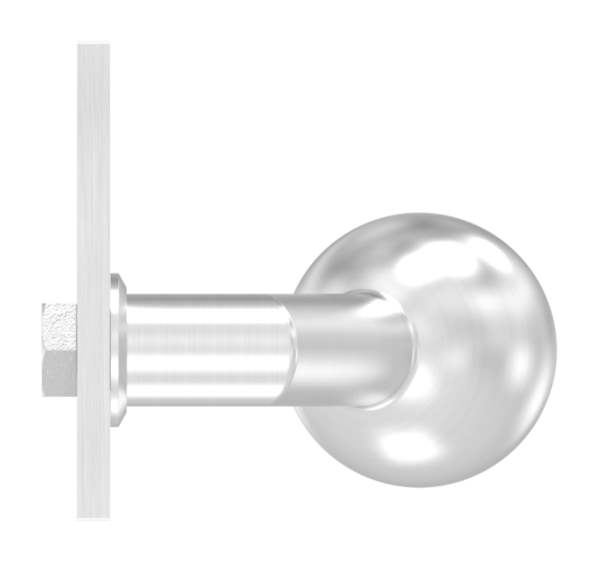 Lever handle with ball Ø 50 mm fixed V2A usable left and right