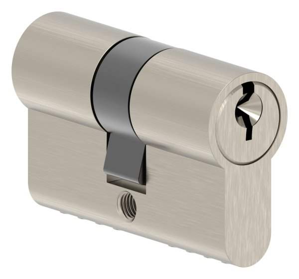 Cylinder stainless steel look 50 mm with 3 keys