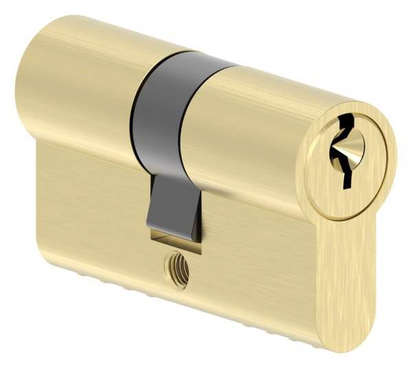 Brass cylinder with 3 keys 55 mm
