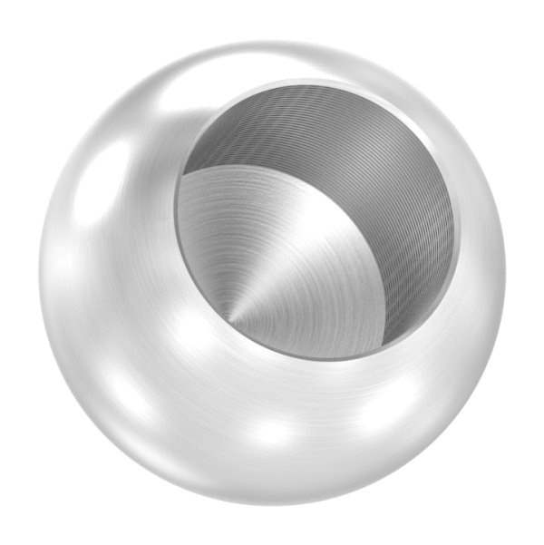 Ball Ø 20 mm with blind hole 12.2 mm V4A solid material