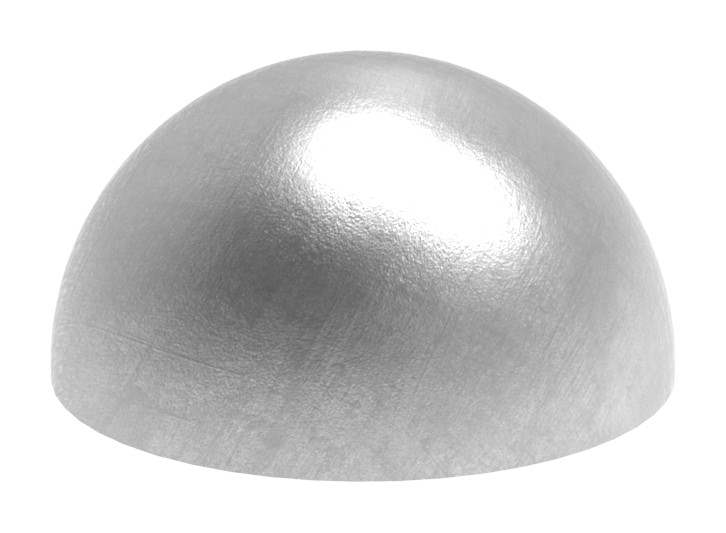 Semi hollow ball Ø 33,7x2,0 mm V2A ground