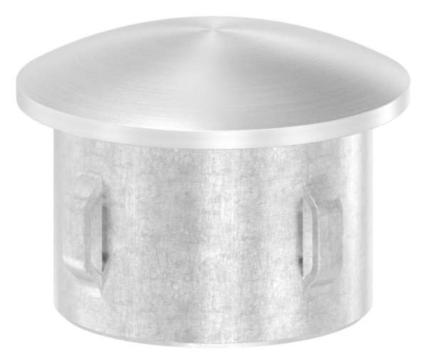 Plug slightly domed V4A cast for Ø 30,0x1,6-2,6 mm
