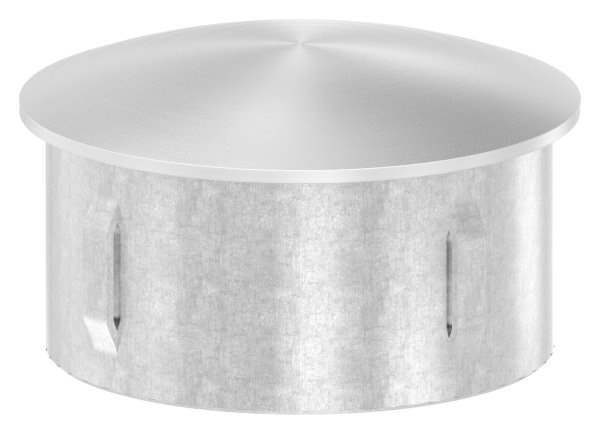 Plug slightly domed cast for Ø 60.3x2.0-2.6 mm V2A
