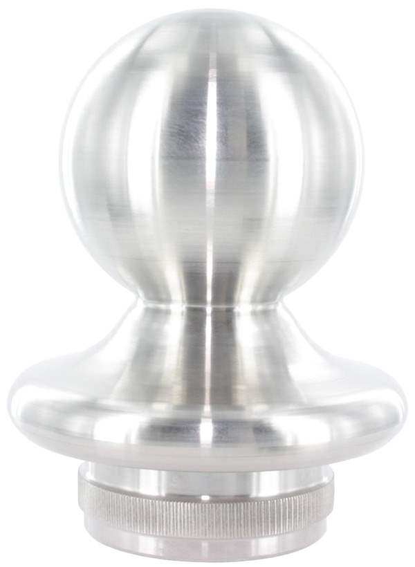 Ball head/pipe end plug for stainless steel railing | for pipe Ø 33.7 / 42.4 / 48.3 mm