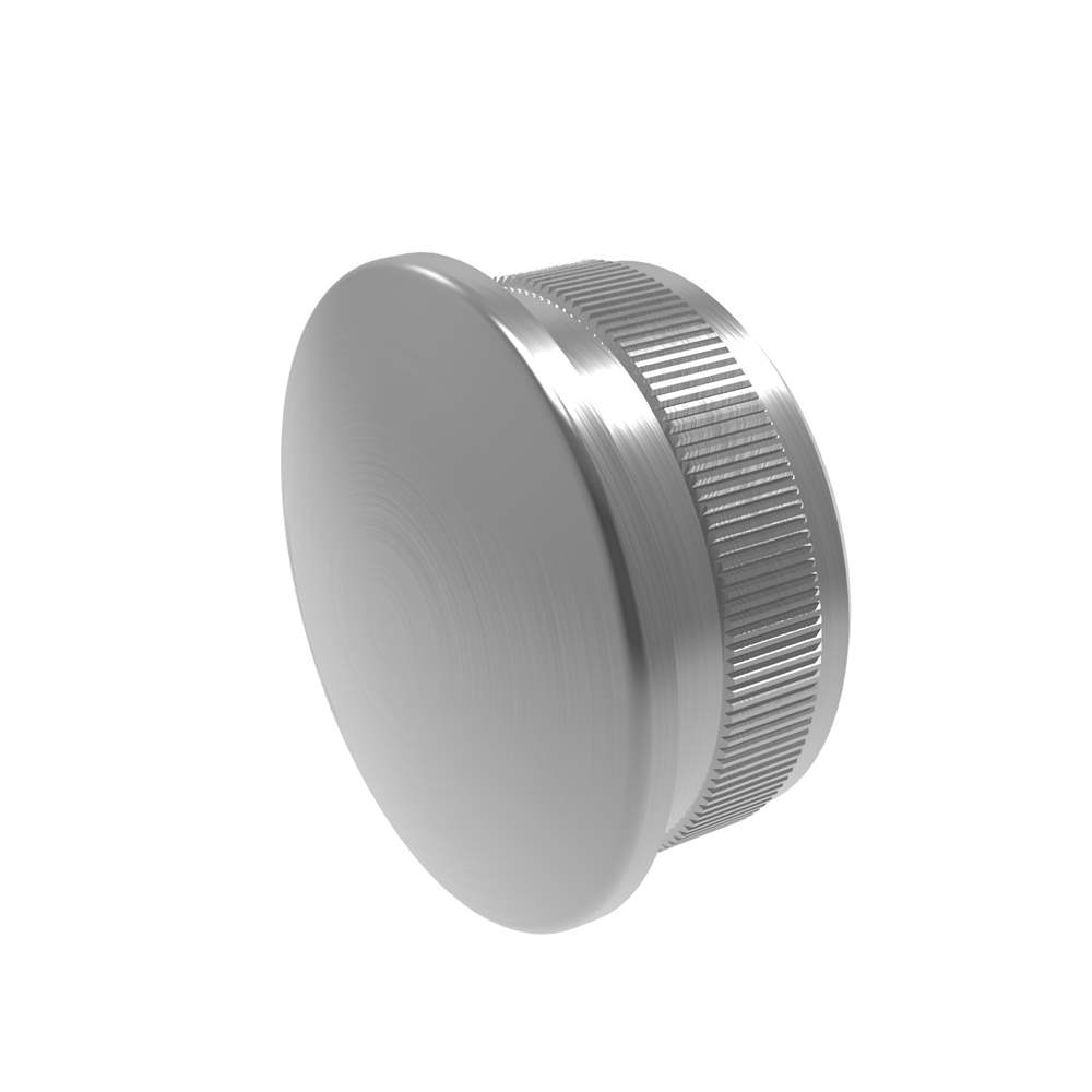 Plug | slightly curved | cast | for round tube: Ø 42.4x2 mm | V2A