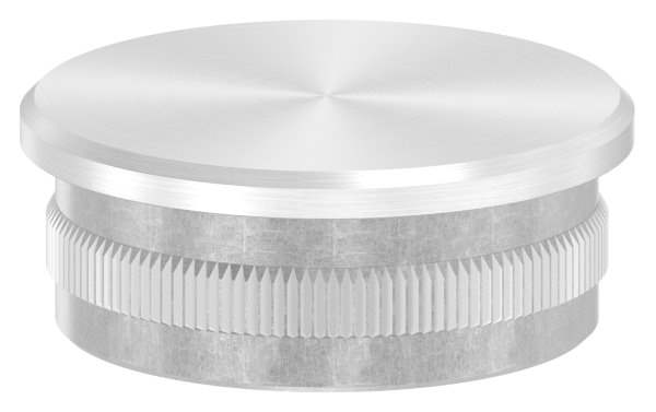 Plug | flat | cast | for round tube: Ø 42.4x2 mm | V4A