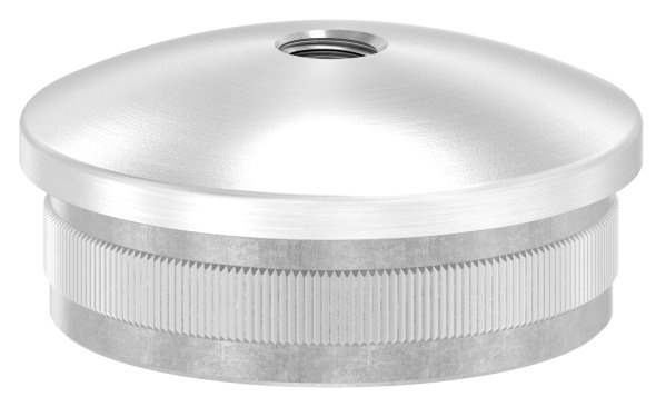Plug slightly domed V4A cast for Ø 48,3x2,0 mm