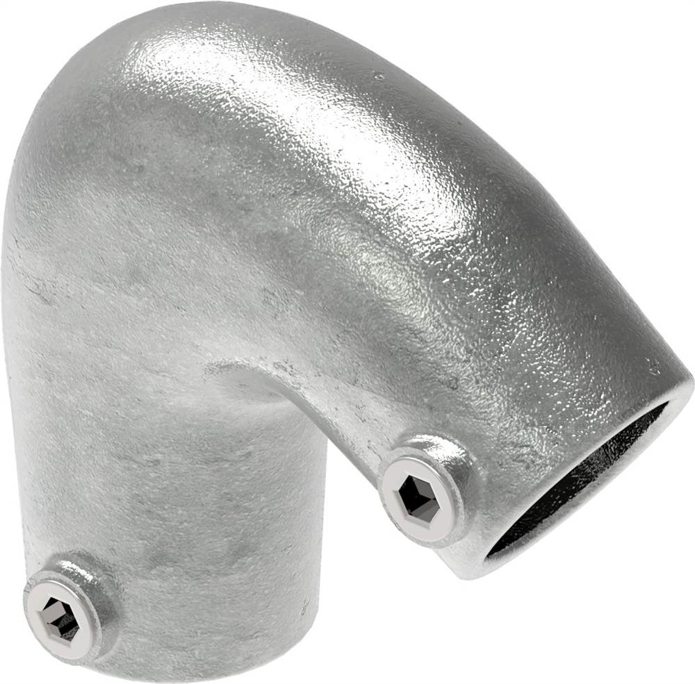Pipe connector | Elbow variable 40-70° | 123B34 | 33,7 mm | 1 | Malleable cast iron and electrogalvanized