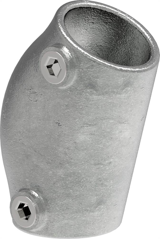 Pipe connector | Bend variable 15-60° | 124B34 | 33,7 mm | 1 | Malleable cast iron and electrogalvanized
