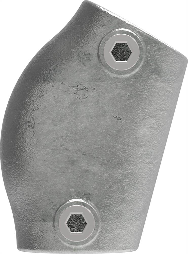 Pipe connector | Elbow variable 15-60° | 124D48 | 48,3 mm | 1 1/2 | Malleable cast iron and electrogalvanized