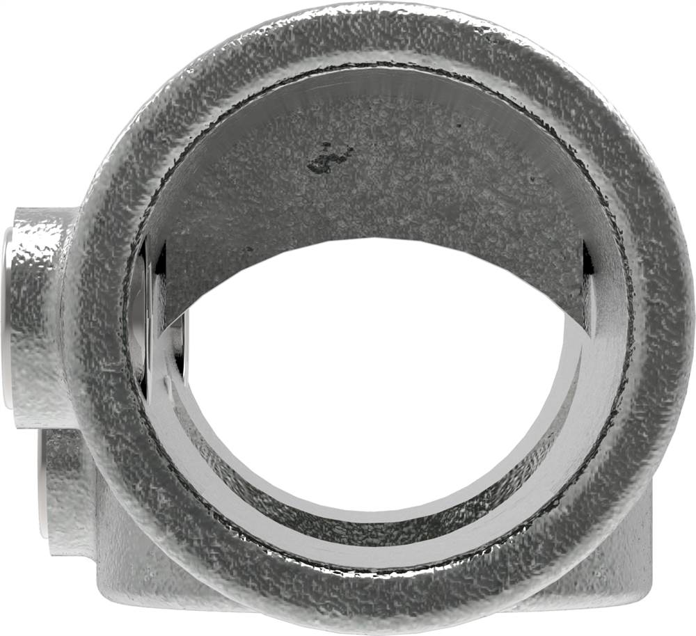 Pipe connector | T-piece 30-45° | 127D48 | 48.3 mm | 1 1/2 | Malleable cast iron and electrogalvanized