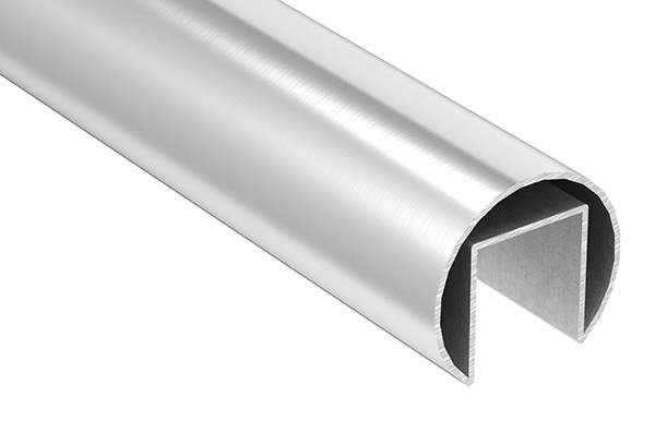 Grooved tube | Ø 48.3x1.5 mm | with groove: 27x30 mm | length: 3000 mm | V4A