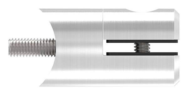 Sheet metal holder Ø 25 mm V2A for connection Ø 33.7 mm