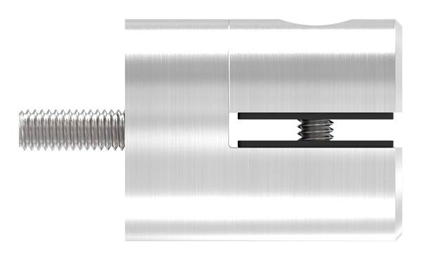 Sheet metal holder Ø 32 mm V2A flat/straight