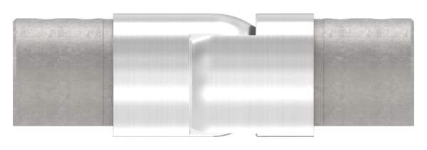 Connector flexible | downward 25-55° | for grooved tube Ø 42.4 mm | V2A