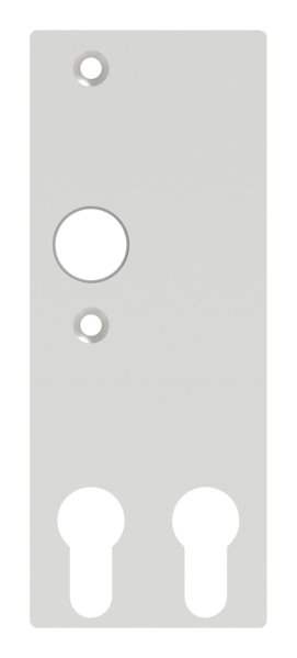 Aluminum short sign | Dimensions: 61x156x6,5 mm | Shape: square | Aluminum EV1