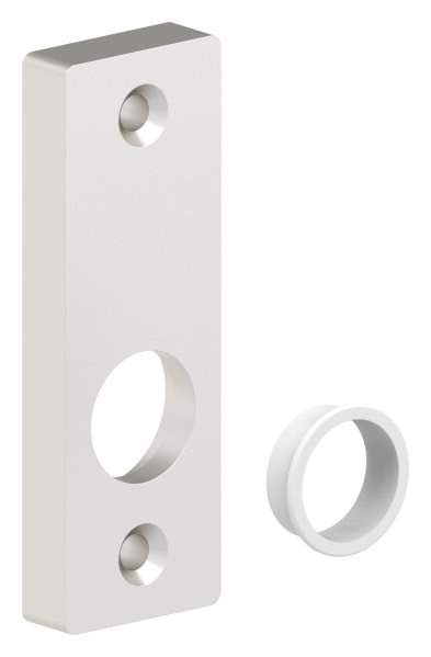 Aluminum short sign | Dimensions: 30x88x10 mm | Shape: square | Aluminum EV1