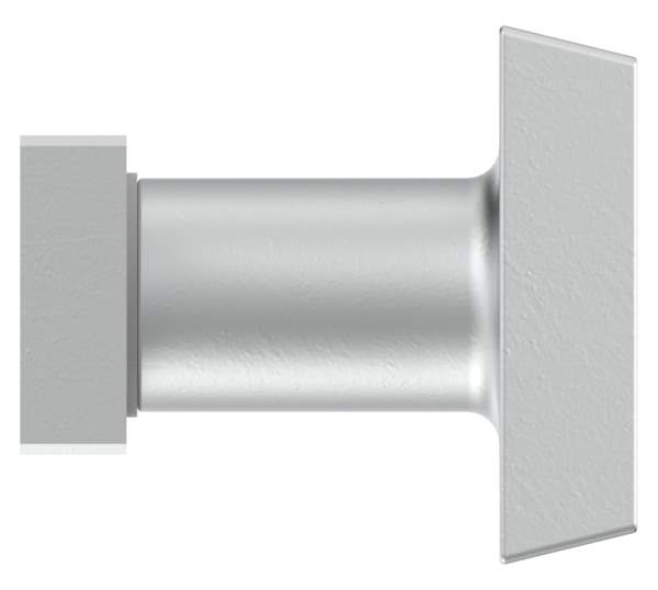 Aluminum door handle | straight | rotatable | aluminum EV1
