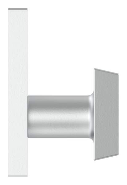 Aluminum door handle | square | for lock cases | aluminum EV1