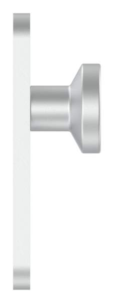 Aluminum door knob | with aluminum cylinder short plate (round) | aluminum EV1