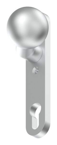 Aluminum door knob | with ball Ø 55 mm | aluminum EV1