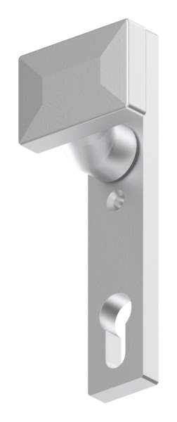 Aluminum door handle | cranked | rotatable | aluminum EV1