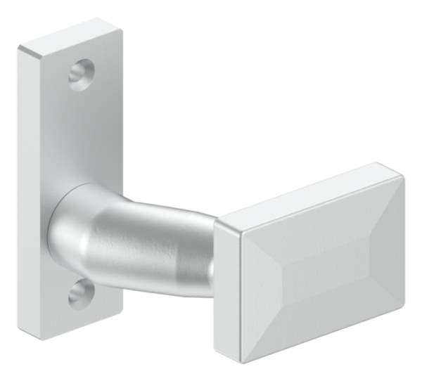 Aluminum door handle | fixed with aluminum short plate | aluminum EV1