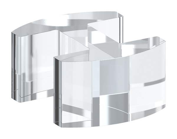 Glass aligner | for glass: 12.76-13.52 mm | PMMA plastic