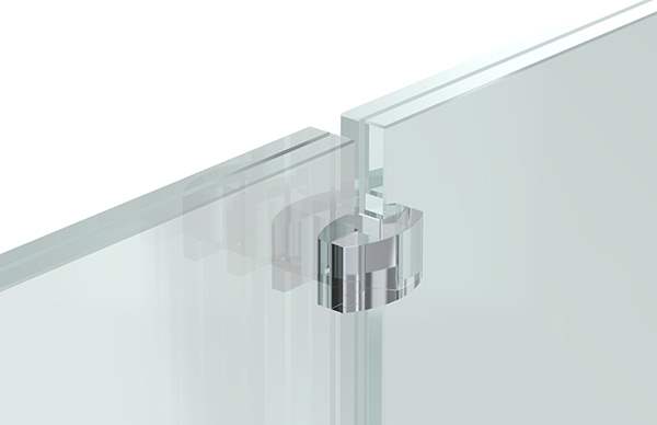 Glass aligner | for glass: 16.76-17.52 mm | PMMA plastic