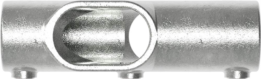 Tube Connector | Cross Piece 30-45° | 130C42 | 42,4 mm | 1 1/4 | Malleable Iron and Electro Galvanized