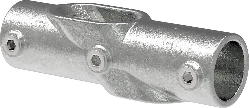 Pipe connector | Cross piece 30-45° | 130D48 | 48,3 mm | 1 1/2 | Malleable cast iron and electrogalvanized