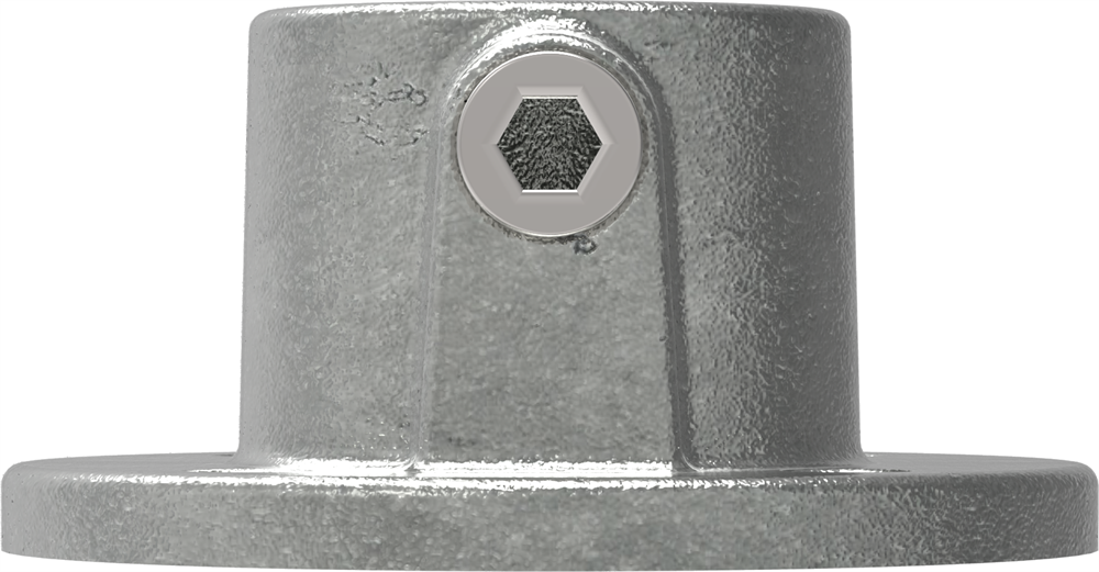 Pipe connector | Wall mounting round | 131 | 21.3 mm - 60.3 mm | 1/2 - 2 | Malleable cast iron and electrogalvanized