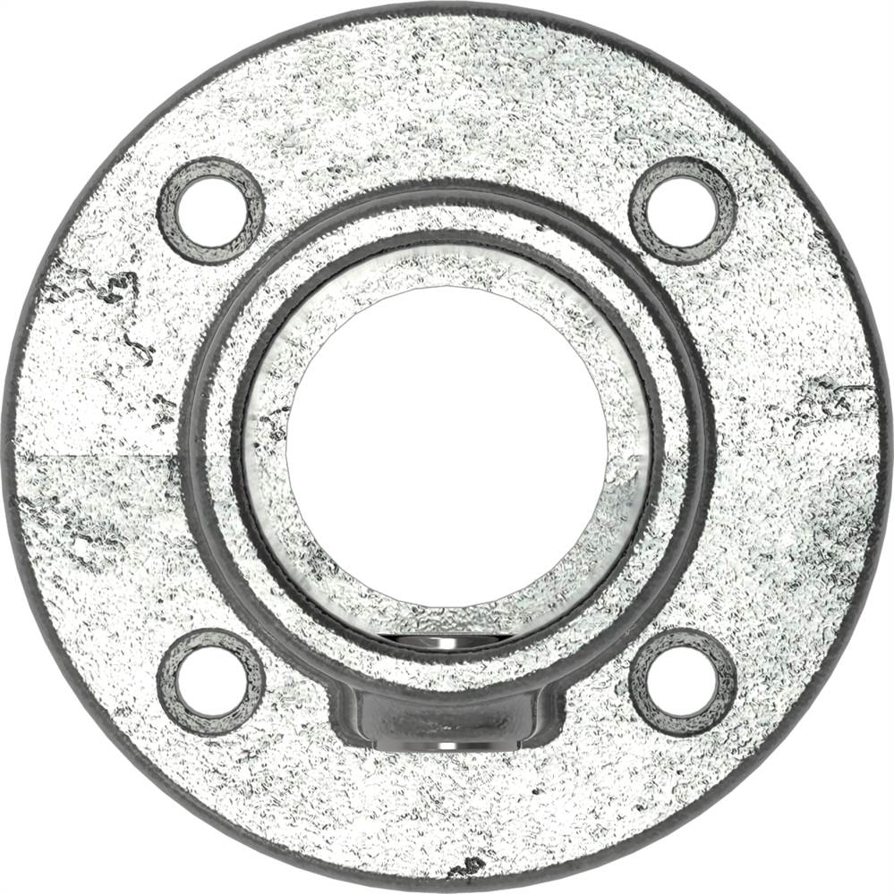 Pipe connector | Wall mounting round | 131B34 | 33.7 mm | 1 | Malleable cast iron and electro-galvanized