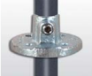 Pipe connector | Wall mounting round with through hole| 131 | 21,3 mm - 60,3 mm | 1/2 - 2 | Malleable cast iron and electrogalvanized