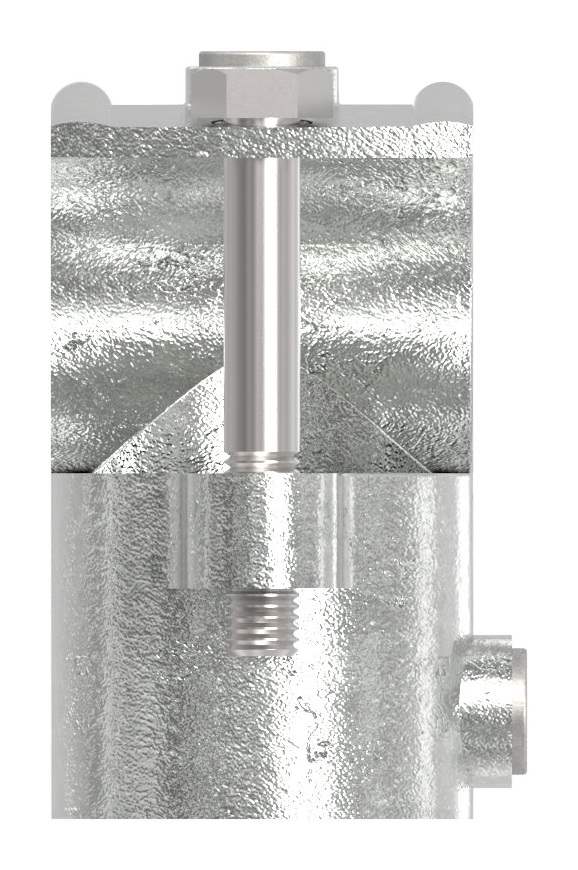 Pipe connector | T-piece open | 135 | 33.7 mm - 60.3 mm | 1 - 2 | Malleable cast iron and electrogalvanized