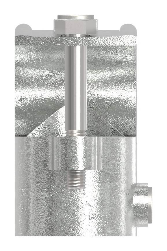 Pipe connector | T-piece open | 135A27 | 26.9 mm | 3/4 | Malleable cast iron and electrogalvanized