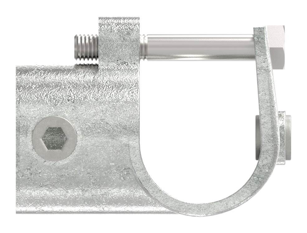 Pipe connector | T-piece open | 135C42 | 42,4 mm | 1 1/4 | Malleable cast iron and electrogalvanized
