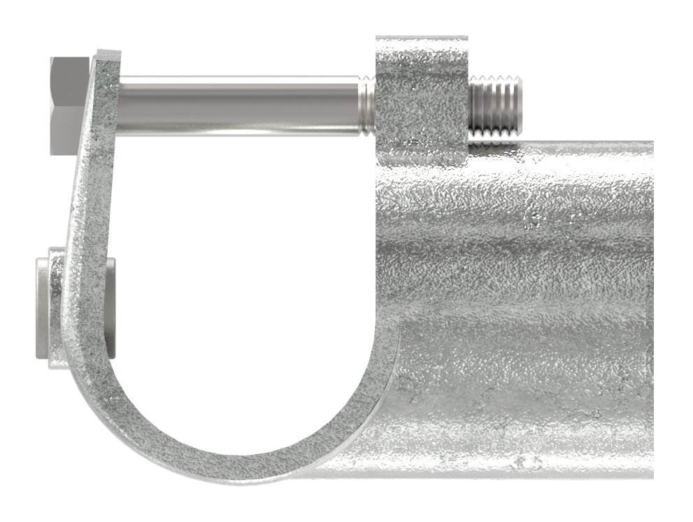 Pipe connector | T-piece open | 135D48 | 48.3 mm | 1 1/2 | Malleable cast iron and electrogalvanized