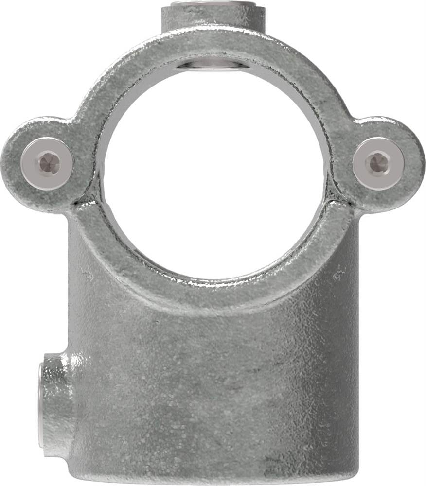 Pipe connector | T-piece with bolt hinged | 136 | 33.7 mm - 48.3 mm | 1 - 1 1/2 | Malleable cast iron and electrogalvanized