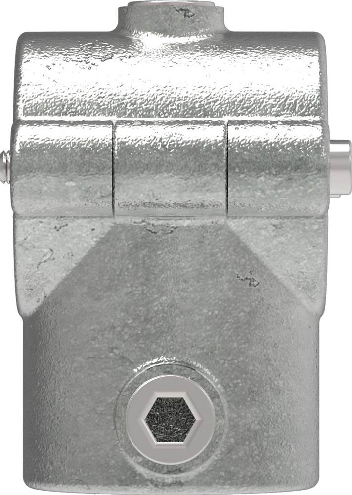 Pipe connector | T-piece with hinged bolt | 136B34 | 33.7 mm | 1 | Malleable cast iron and electrogalvanized