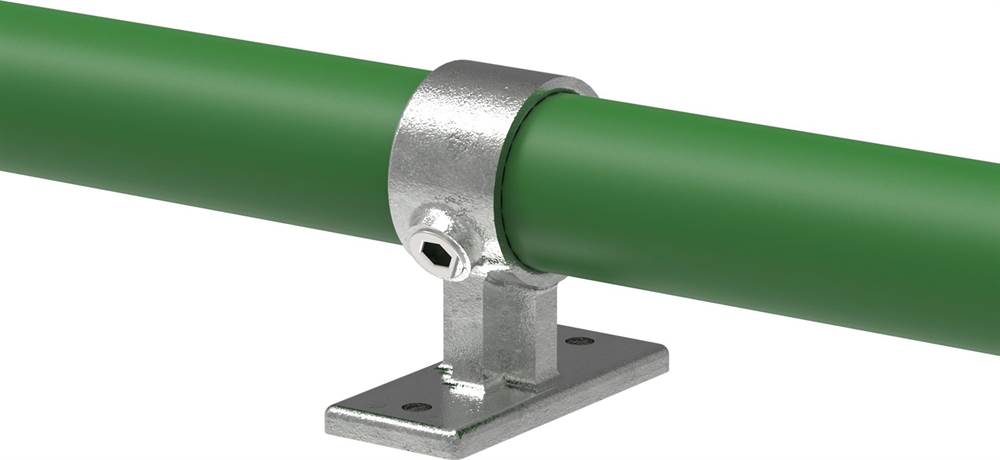Pipe connector | Handrail bracket | 143B34 | 33,7 mm | 1 | Malleable cast iron and electrogalvanized